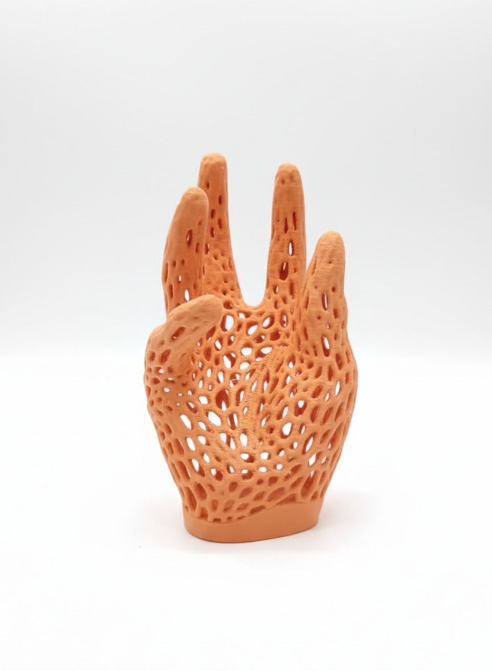 أخوة ثلاثي الأبعاد قطعة ديكور على شكل يد بتصميم تجريدي عصري – ديكور فني أنيق للمكتب والمنزل - Image 4