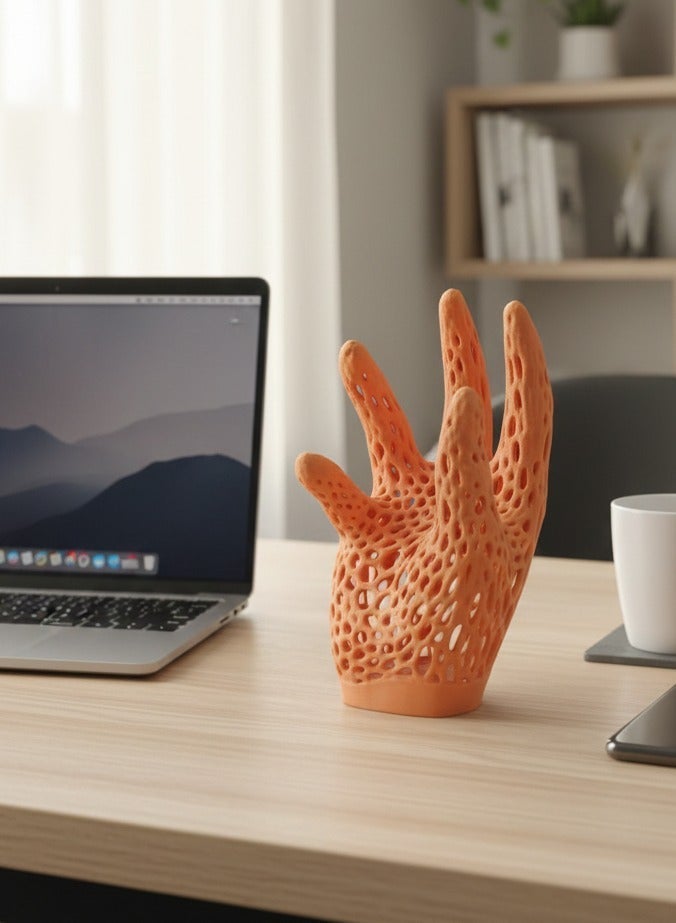 أخوة ثلاثي الأبعاد قطعة ديكور على شكل يد بتصميم تجريدي عصري – ديكور فني أنيق للمكتب والمنزل - Image 1