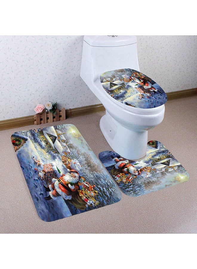 NIBEMINENT 3-Piece Non Slip Bath Mat Set Multicolour 5x6x8inch - Image 4