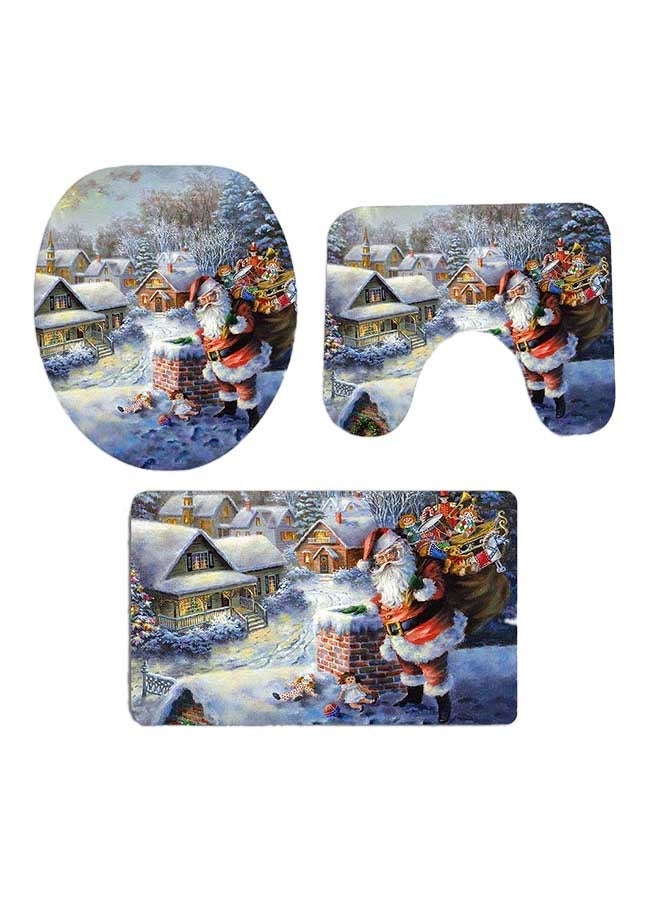 NIBEMINENT 3-Piece Non Slip Bath Mat Set Multicolour 5x6x8inch - Image 1