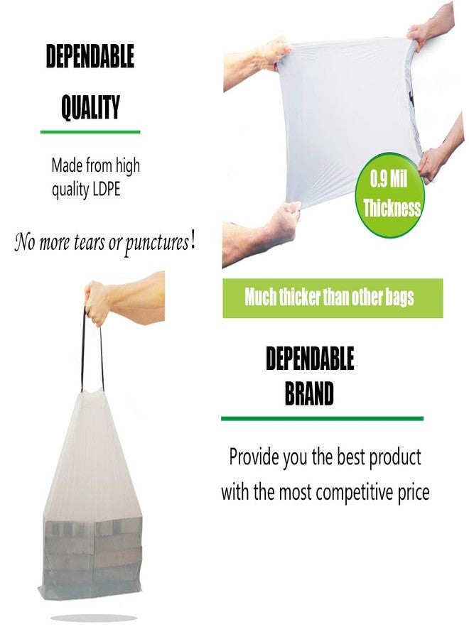 Besli 10 Gallon Drawstring Trash Bag Garbage Bag Trash Can Liner,0.9 Mil,90 Counts - Image 4