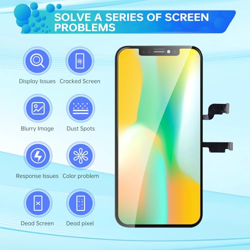 DGSCSMY for iPhone Xs Max Screen Replacement 3D Touch LCD Display Digitizer Full Assembly Repair 6.5" Front Glass Waterproof Adhesive Sticker Fix Tools Kit A1921 A2101 A2104 - Image 4