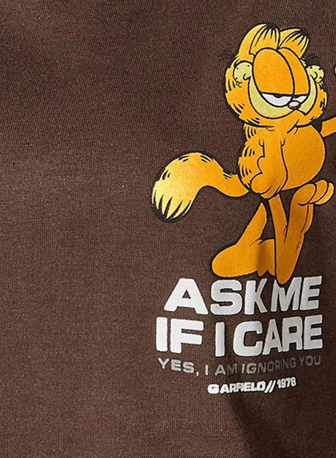 SP Characters Garfield Boxy Fit Cotton T-shirt