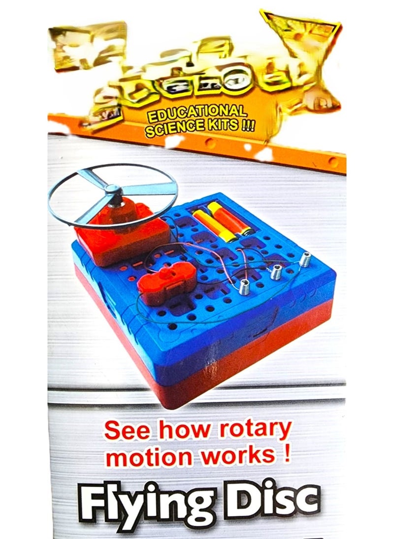 Toolbox educational science kit, learn science and electronics, see how rotary motion works