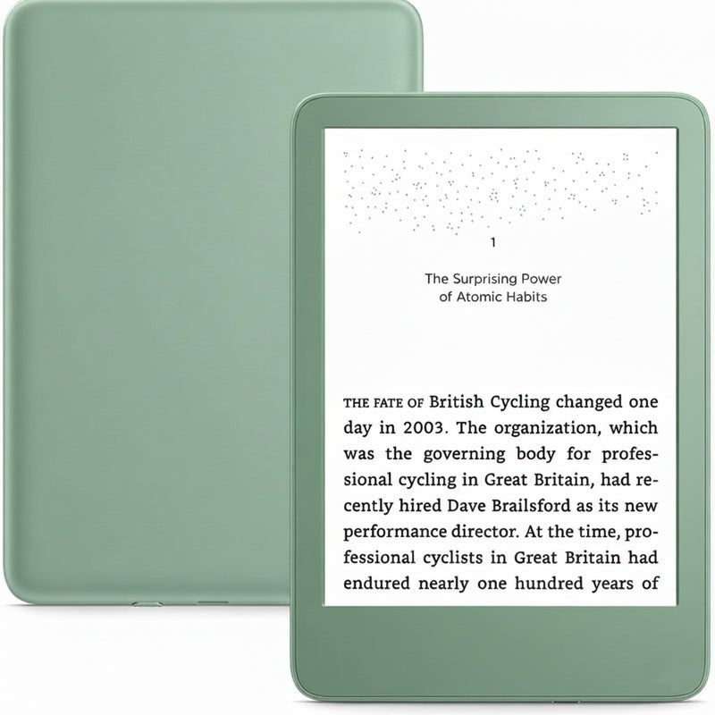 6-Inch (16GB) Lightest & Most Compact E-Reader, Glare-Free Display, Faster Page Turns, Adjustable Front Light, Long Battery Life