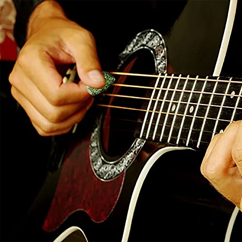 metulip 3Pcs Guitar Pick Resin Molds Guitar Triangle Plectrum Silicone Molds for Resin Casting Guitar Pick Case Mold Guitar Pendant Epoxy Molds for Musical Accessories Keychain - Image 4