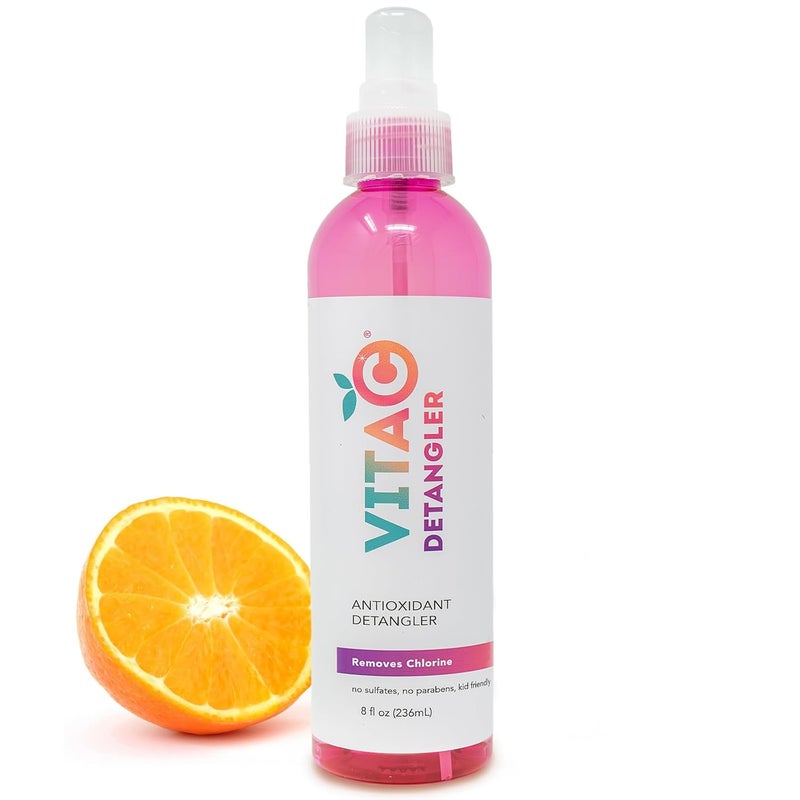 VITA C Vita C Swimmers Post-Swim Spray, Chlorine Eliminator to Condition & Detangle your Hair, Patented Vitamin C Enriched Antioxidant Formula - 8 Fl Oz
