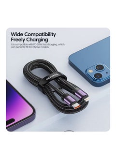 toocki Toocki PD 20W USB C To Lightning Cable For iPhone  Type C To Lightning Cable Data Wire Fast Charging Cable  - Image 2