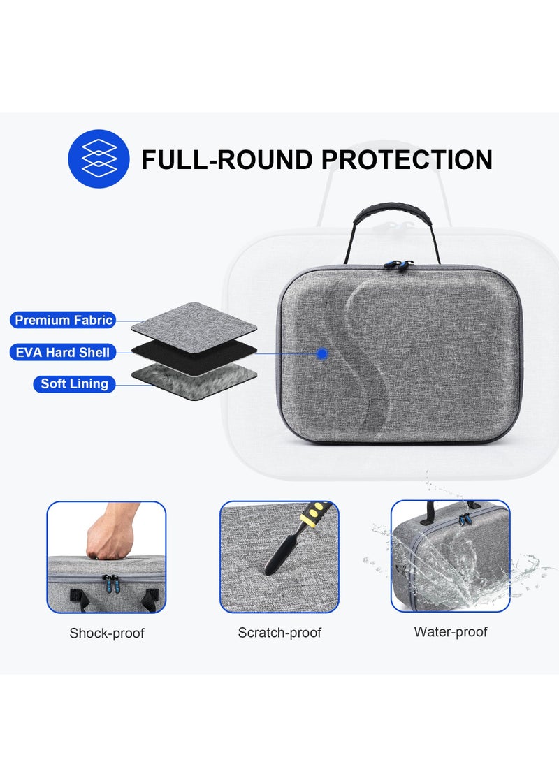 KASTWAVE Carrying Case for Meta Quest 3, Travel Storage Case for Oculus Quest 3 with Elite Strap, Controllers and Other Accessories, Hard Case and Soft Lining for Travel and Storage - Image 3