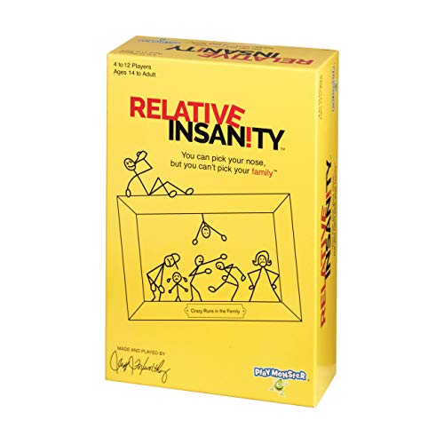 PlayMonster Relative Insanity Card Games Family Games Night Kids Games Laugh Till You Drop Card Games for Adults Travel Games Fun Kid Games Designed by Comedian Jeff Foxworthy MultiPlayer Ages 14 - Image 1