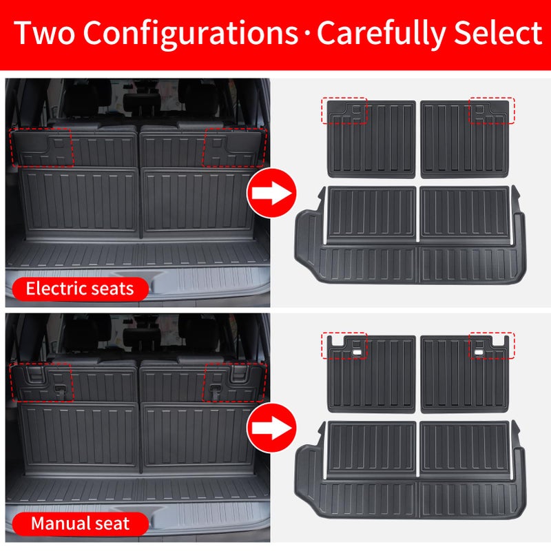 LaIIker Trunk Mat Applicable to 2024 2025 2026 Lexus Gx550 Fully Protective Cargo Compartment Interlay Fully Surrounded Waterproof Cargo Compartment Mat Protective Pad Modification Accessories (Power seat) - Image 3
