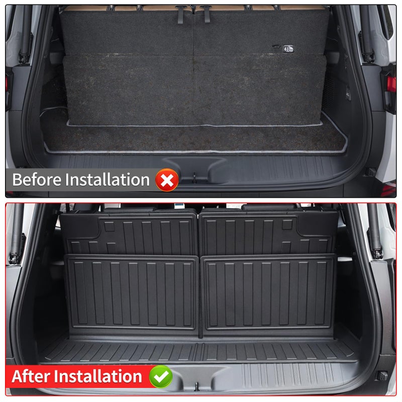 LaIIker Trunk Mat Applicable to 2024 2025 2026 Lexus Gx550 Fully Protective Cargo Compartment Interlay Fully Surrounded Waterproof Cargo Compartment Mat Protective Pad Modification Accessories (Power seat) - Image 4