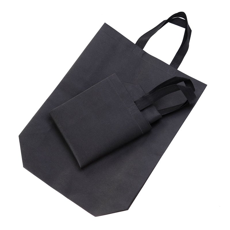 2pcs Non-woven Fabric Foldable Shopping Bag Heavy-duty Grocery Bag Large-capacity Storage Bag - Image 2