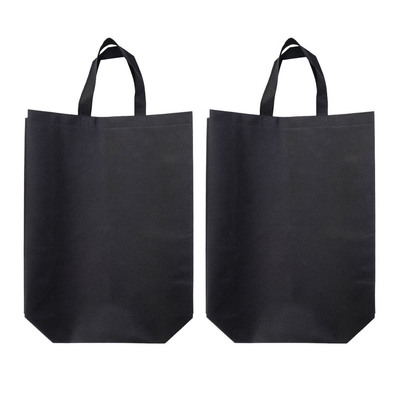 2pcs Non-woven Fabric Foldable Shopping Bag Heavy-duty Grocery Bag Large-capacity Storage Bag - Image 3