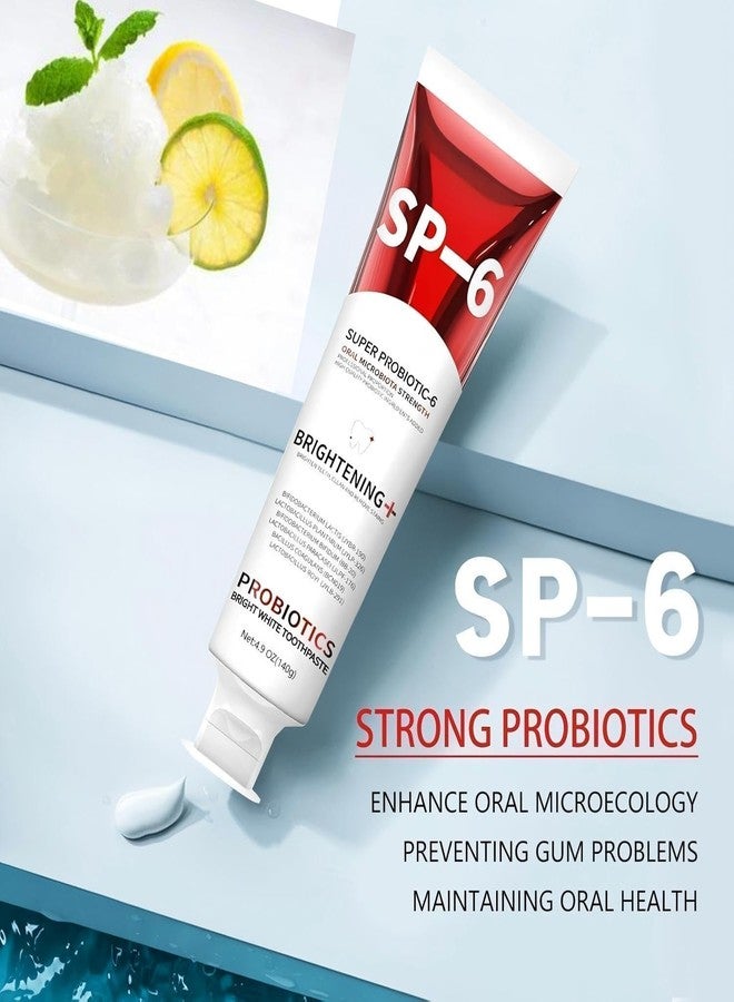 Sp-6 Probiotic,WhiteningToothpaste,ContainingProbiotic Whitening Fluorine-Free, Refreshing Mint Flavor, Whitening Toothpaste (2PC) - Image 3