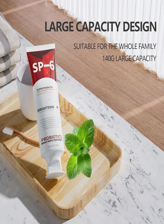 Sp-6 Probiotic,WhiteningToothpaste,ContainingProbiotic Whitening Fluorine-Free, Refreshing Mint Flavor, Whitening Toothpaste (2PC) - Image 2