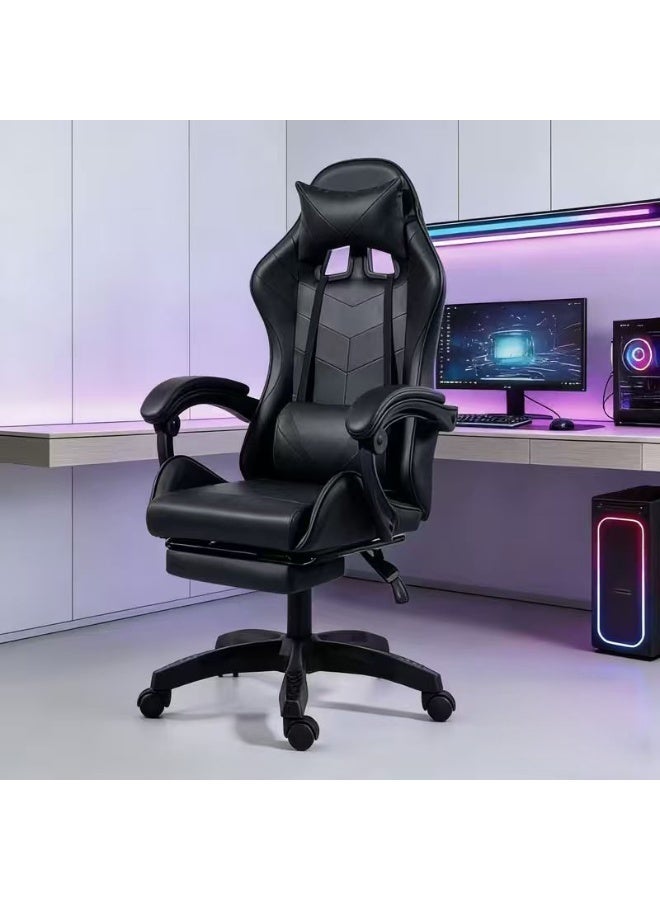 FUOE Ergonomic Gaming Chair with Footrest, 135° Recline & Adjustable Height – High Back PU Leather Office Chair for Gamers & Office Use. - Image 1
