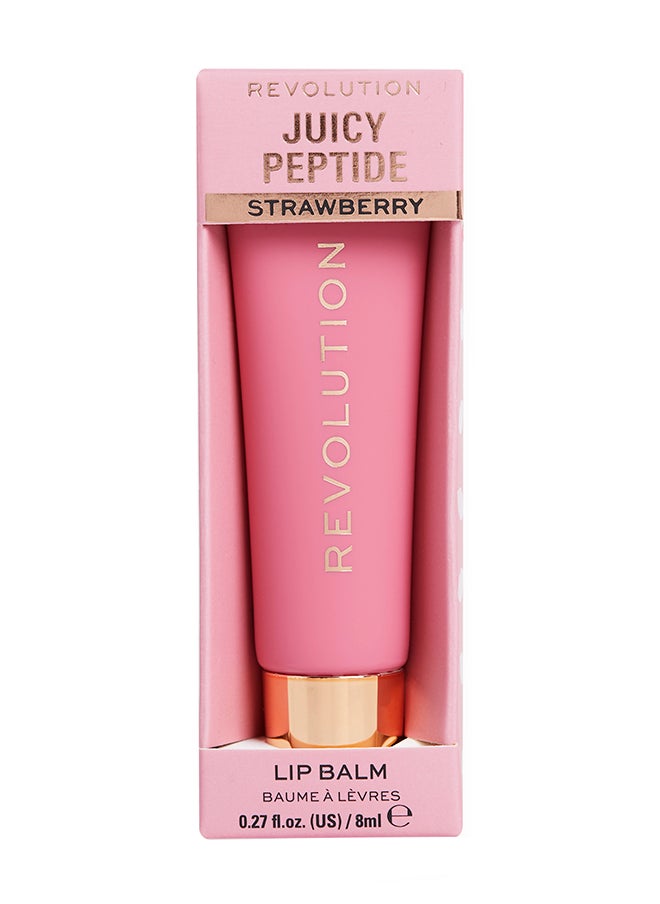 REVOLUTION - Makeup Juicy Peptide Lip Balm Pink Strawberry - Image 1