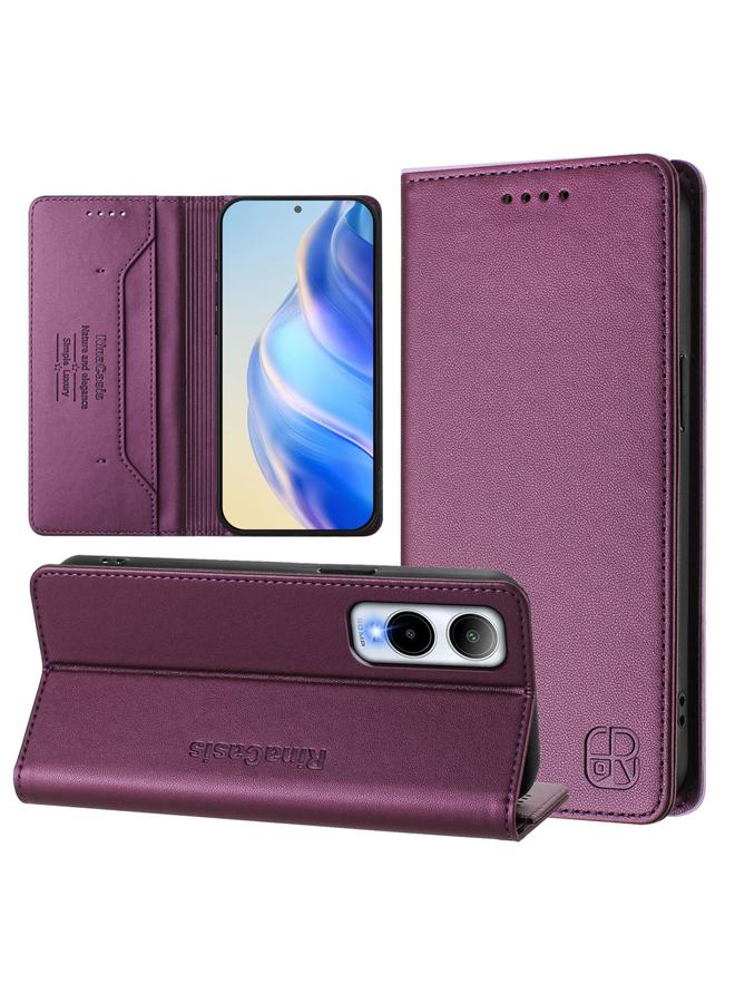 Zaboon Case For Cricket Icon 6 RC01 Dual-Folded Magnetic Suction RFID Leather Phone Case - Image 1