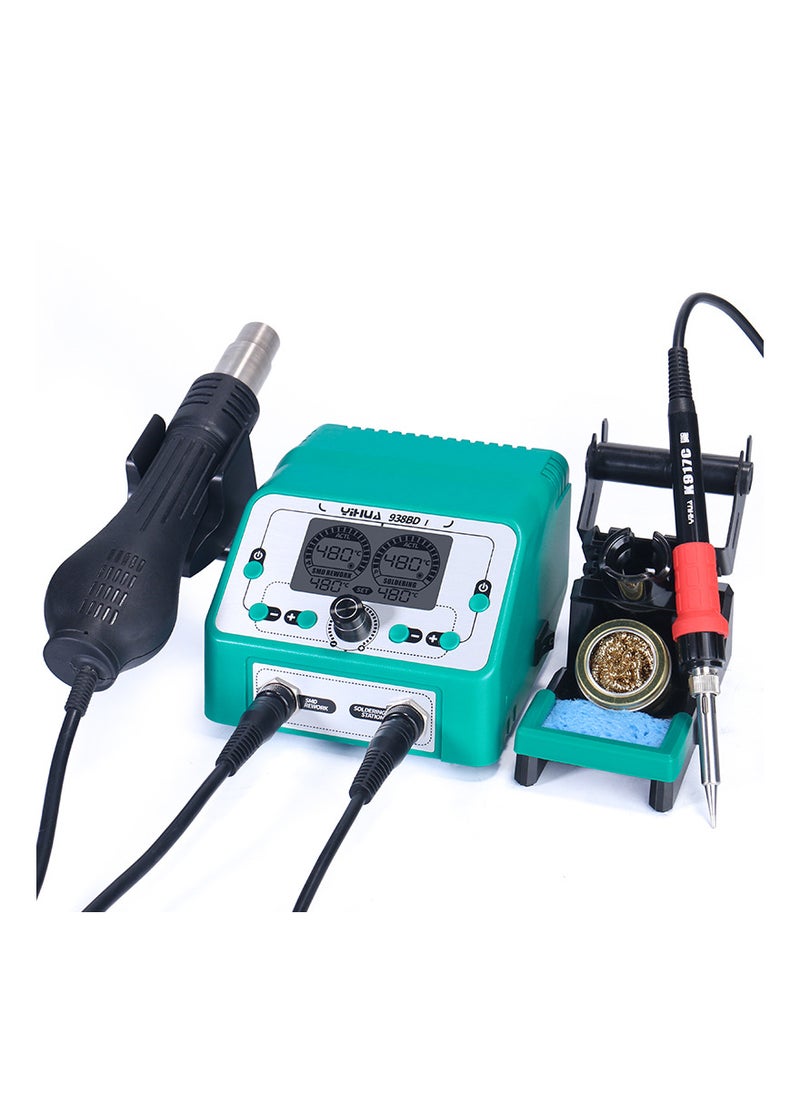 Yihua - 938BD-I Soldering Iron Station Hot Air Rework Station 2-IN-1 with LCD - Image 1