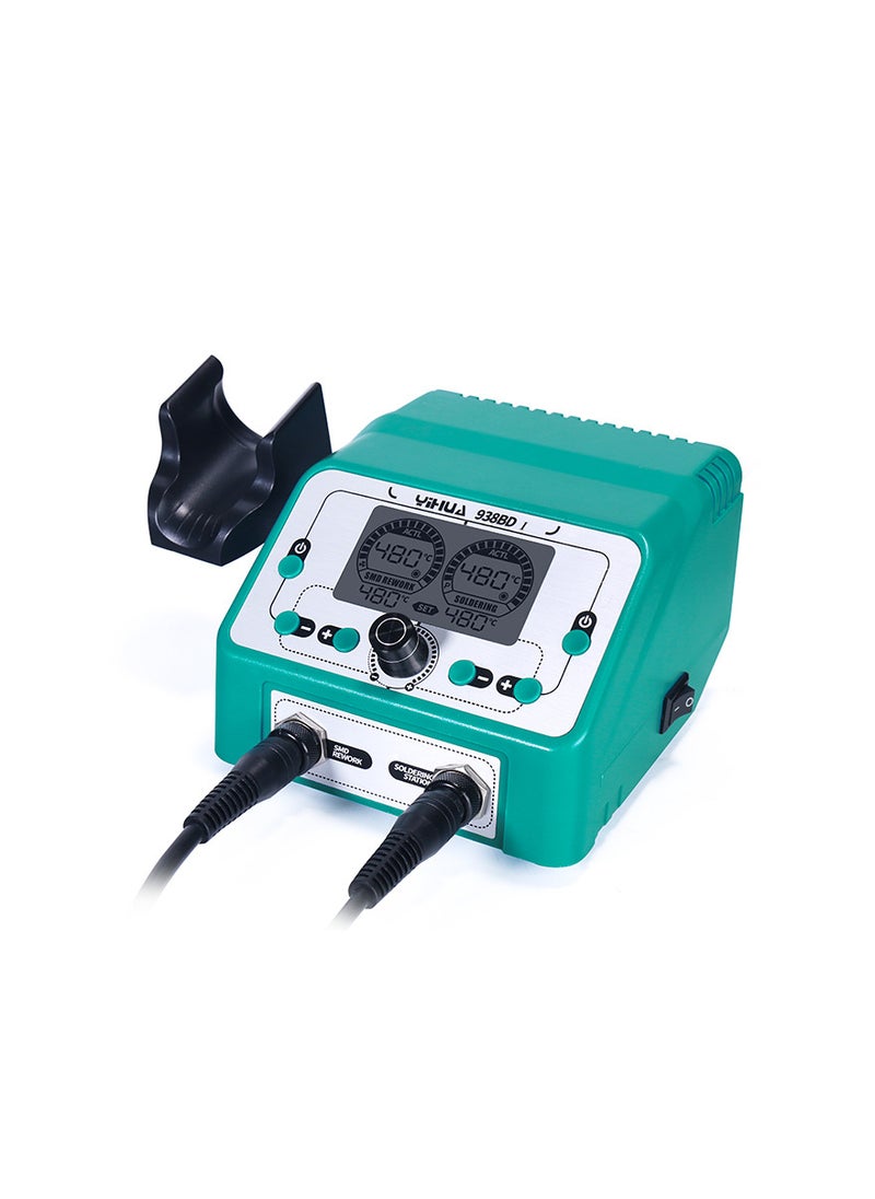 Yihua - 938BD-I Soldering Iron Station Hot Air Rework Station 2-IN-1 with LCD - Image 1