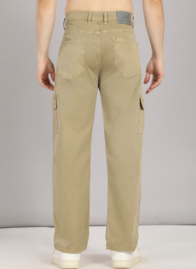 HENCE بنطلونات كارجو للرجال من هينس بتصميم مريح وساق مستقيم - سهل الغسل، ارتفاع متوسط، 6 جيوب - Image 3