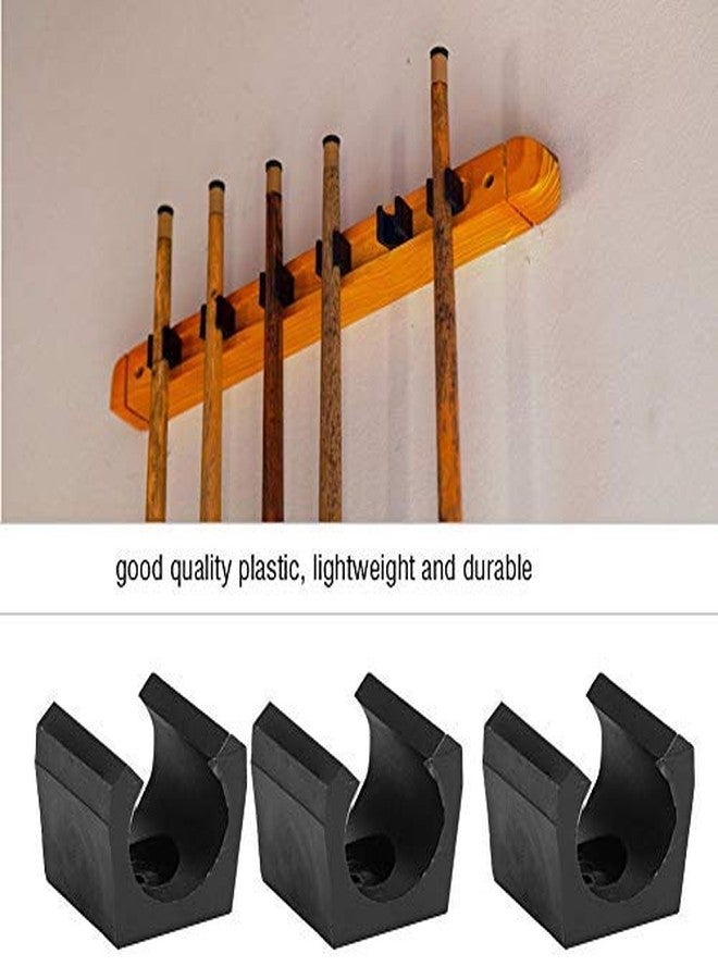Qiterr Billiard Cue Clip for Exhibition, Billiards Cue Clip Holders, 6Pcs Plastic Billiards Pool Single Holder Mini Rod Organizer Carrier Accessory - Image 3