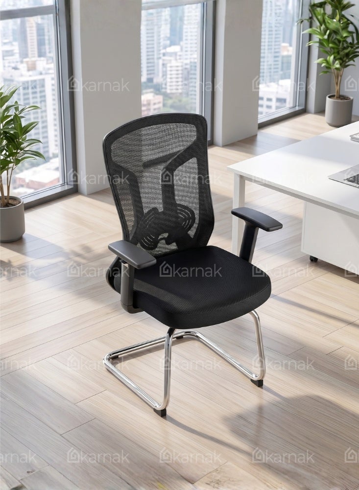 Karnak Neo Visitor Chair, Stylish Office Furniture | Comfortable 1-Seater Visitor Chair - Image 2