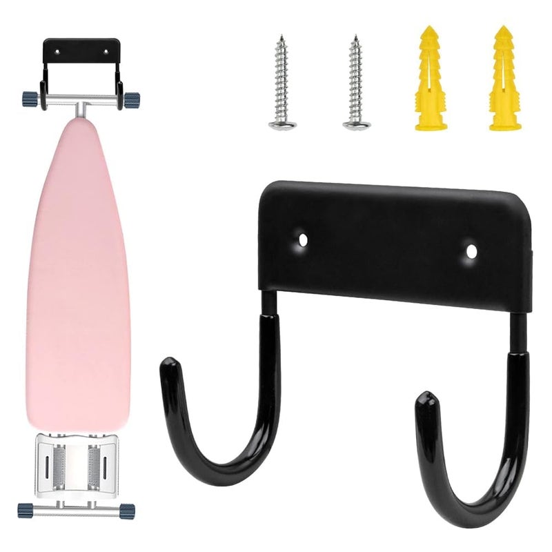 Ironing Board Wall Rack – Foldable Holder, Wall Mount, for Ironing Board, Space Saving