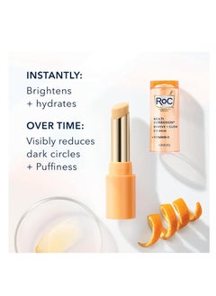 RoC RoC Multi Correxion Revive + Glow Vitamin C Eye Balm (0.14 oz) with Retinol Eye Cream Packette  - Image 2