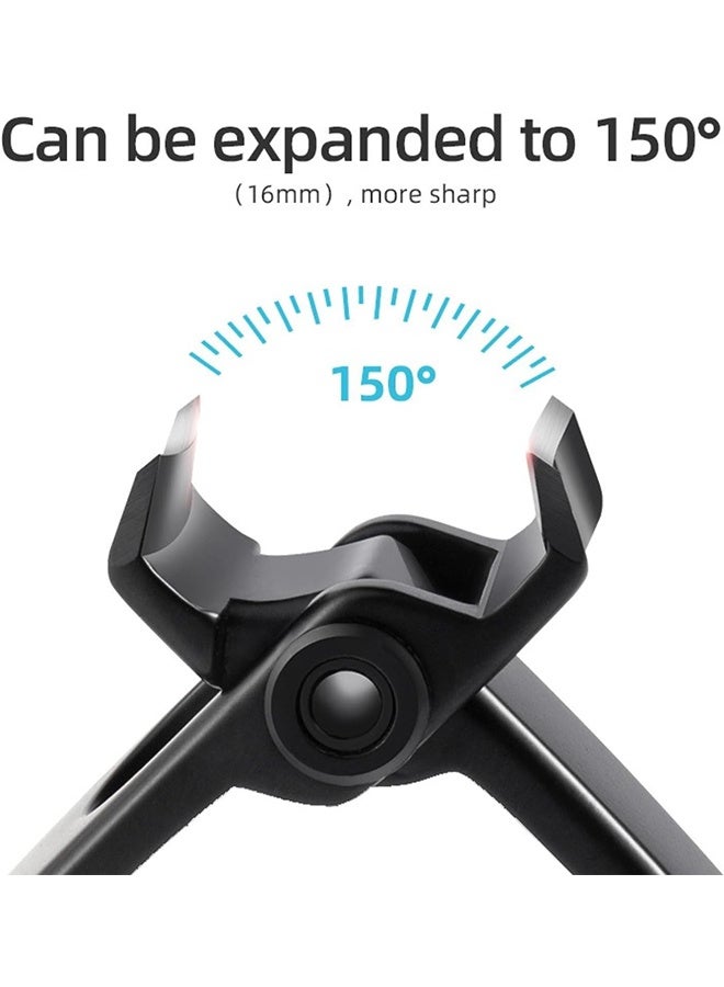 اتش واي مقص الأظافر - ماكينة قص الأظافر ذات الفتح الواسع ، ماكينة قص الأظافر المصنوعة من الفولاذ المقاوم للصدأ ، مقص أظافر القدم للأظافر السميكة والصلبة (أسود) - Image 2