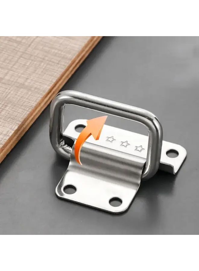 2 5pcs Folding Handle Tool Box Hardware Handles For Drawer Cabinet Door - Image 4