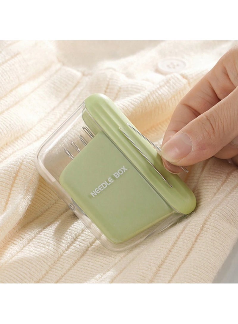 Portable Needle Storage Box with 5 Assorted Sewing Needle Sizes – Compact Organizer Case with Transparent Lid – Travel-Friendly, Slim & Durable Design (1cm Thickness) - Image 1