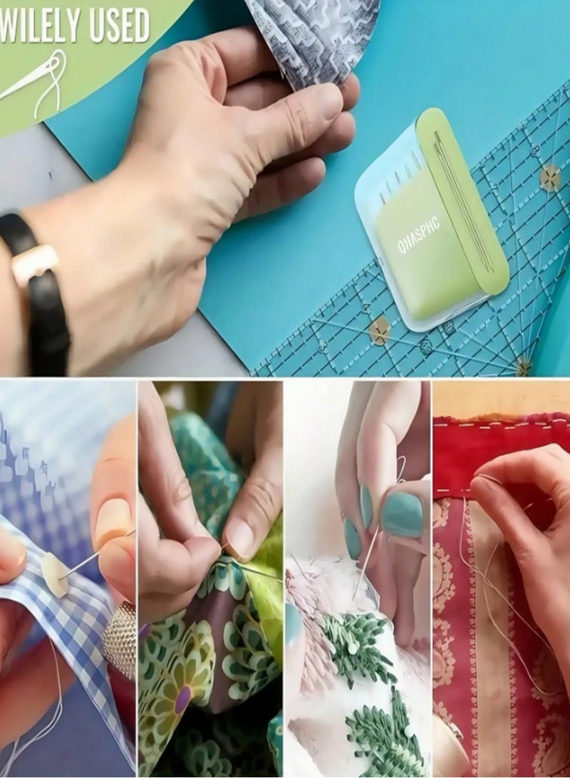Portable Needle Storage Box with 5 Assorted Sewing Needle Sizes – Compact Organizer Case with Transparent Lid – Travel-Friendly, Slim & Durable Design (1cm Thickness) - Image 5