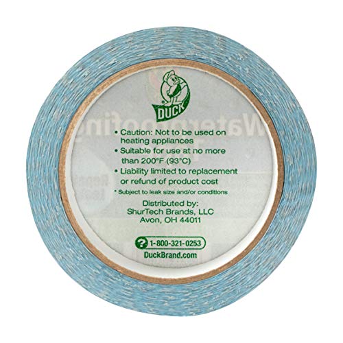 Duck Brand Waterproofing Tape, Silver, 1.88 Inches x 10.9 Yards, 1 Roll (280355) - Image 2