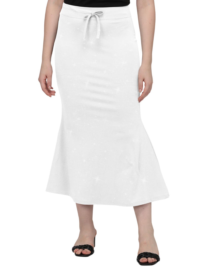 VALLEY Lycra Saree Shapewear Petticoat for Women, Women's Blended Saree Shapewear (in, Alpha, S, Regular, Taffy) (in, Alpha, S, Regular, White) - Image 5