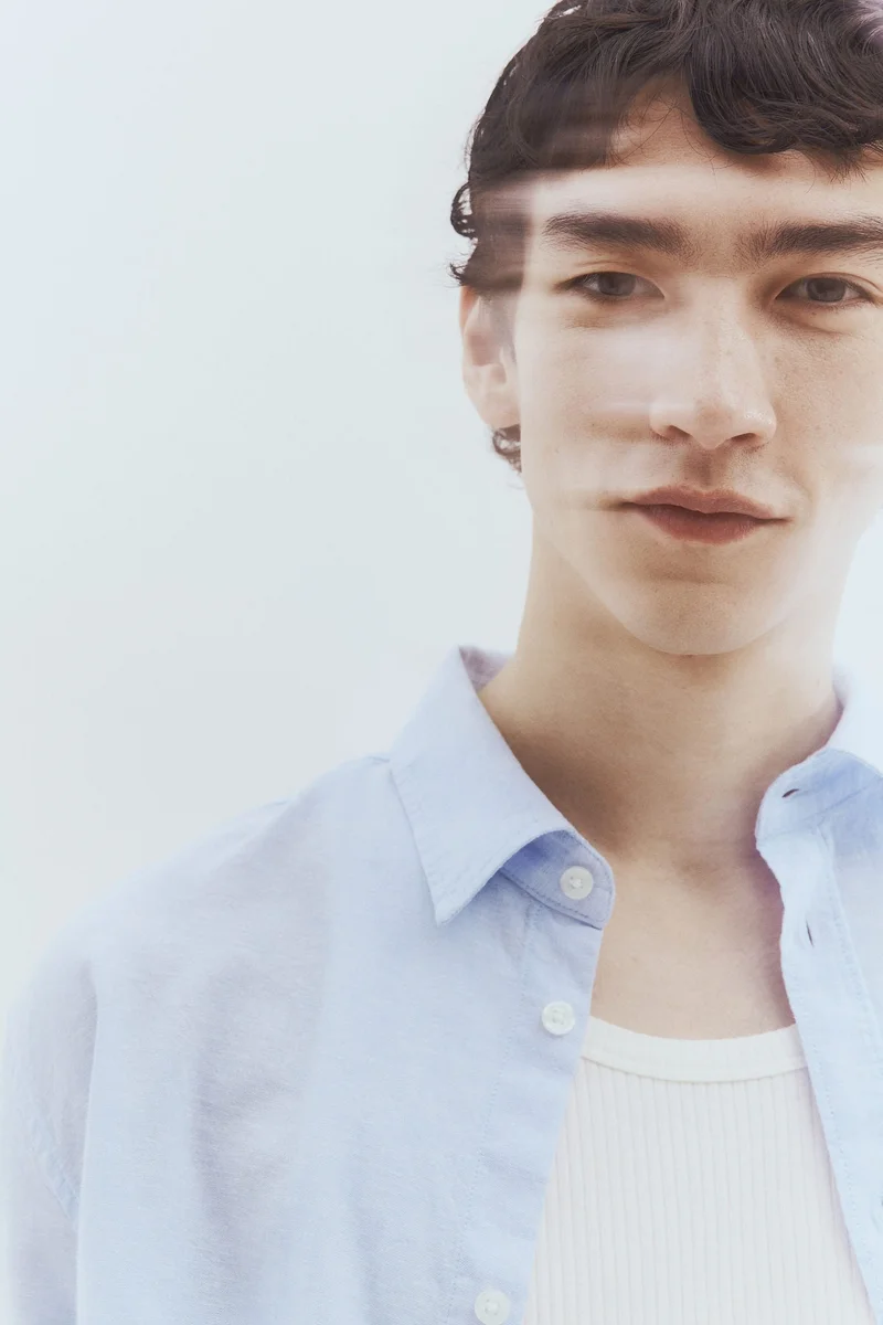 H&M Regular Fit Linen-blend shirt