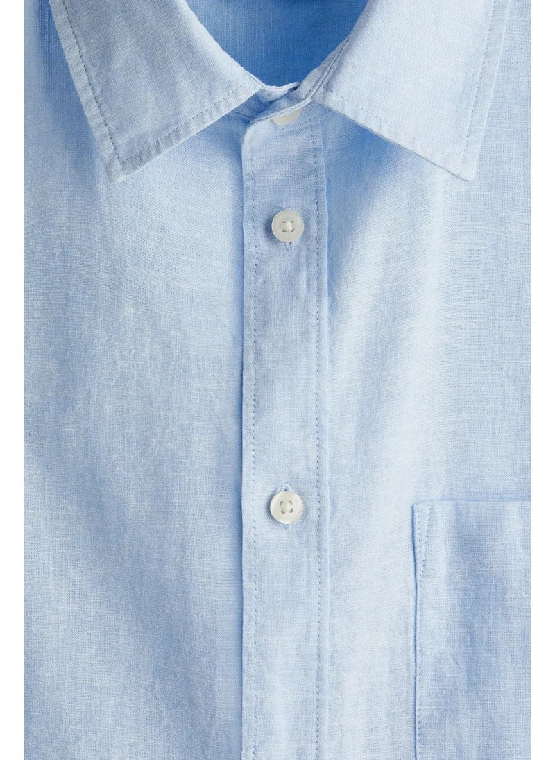 H&M Regular Fit Linen-blend shirt