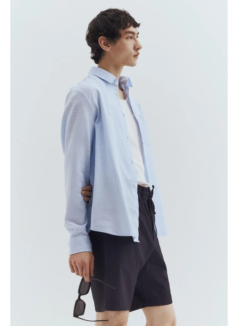 H&M Regular Fit Linen-blend shirt