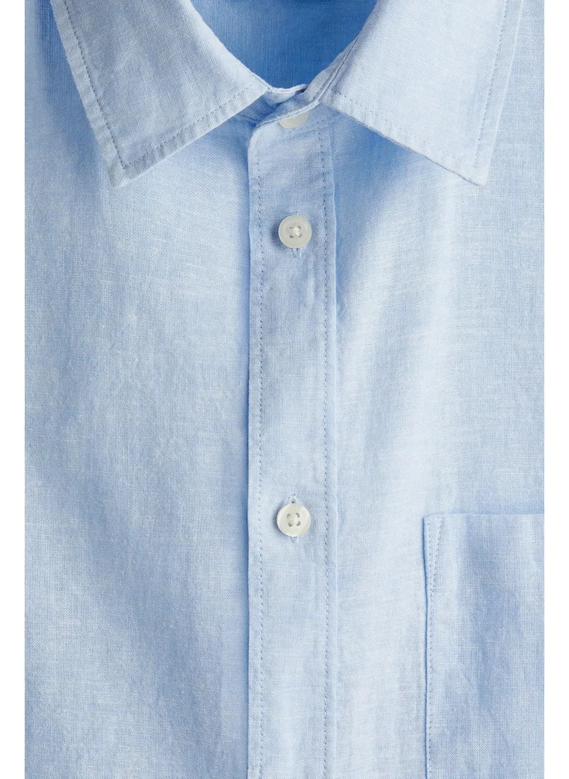 H&M Regular Fit Linen-blend shirt