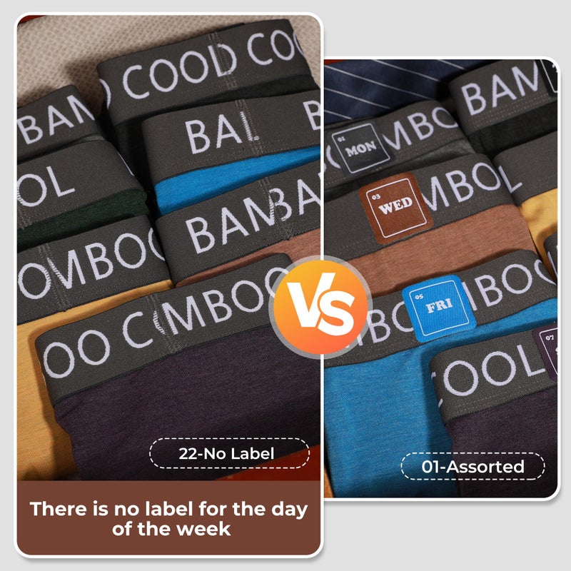 BAMBOO COOL Men's Ultra ComfortSoft Underwear, Moisture Wicking & Breathable No Ride Up Boxer Briefs with Fly, Multipack - Image 5
