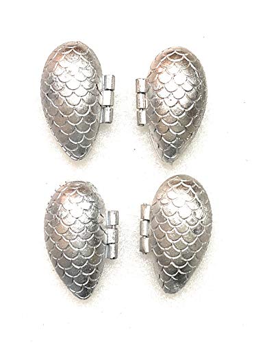 DiBha Aluminium Momos Maker Mold, Gujiya Mould, Color - Silver, Set of 4 (Medium Size) - Image 4