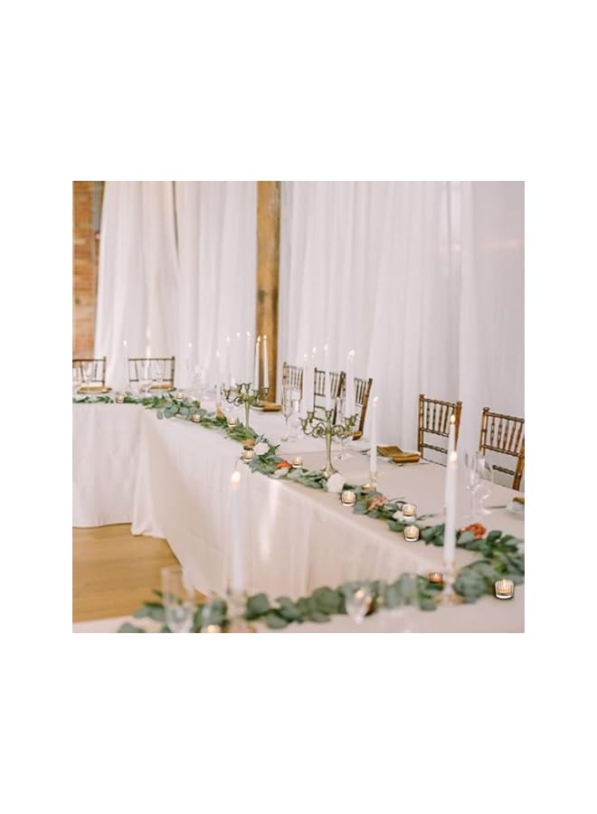 The Bros طقم حوامل شموع تيلايت شفافة من 12، حوامل شموع تيلايت زجاجية شفافة لحفلات الزفاف، حوامل شموع تيلايت بالجملة لتزيين المنزل - Image 4