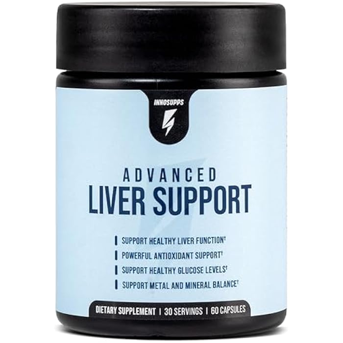 InnoSupps Advanced Liver Support Supplement with NAC, Milk Thistle, Selenium & Vitamin C – Liver Cleanse Detox & Repair – Liver Health, Liver Aid & Liver Defense for Men and Women – 60 Capsules - Image 1