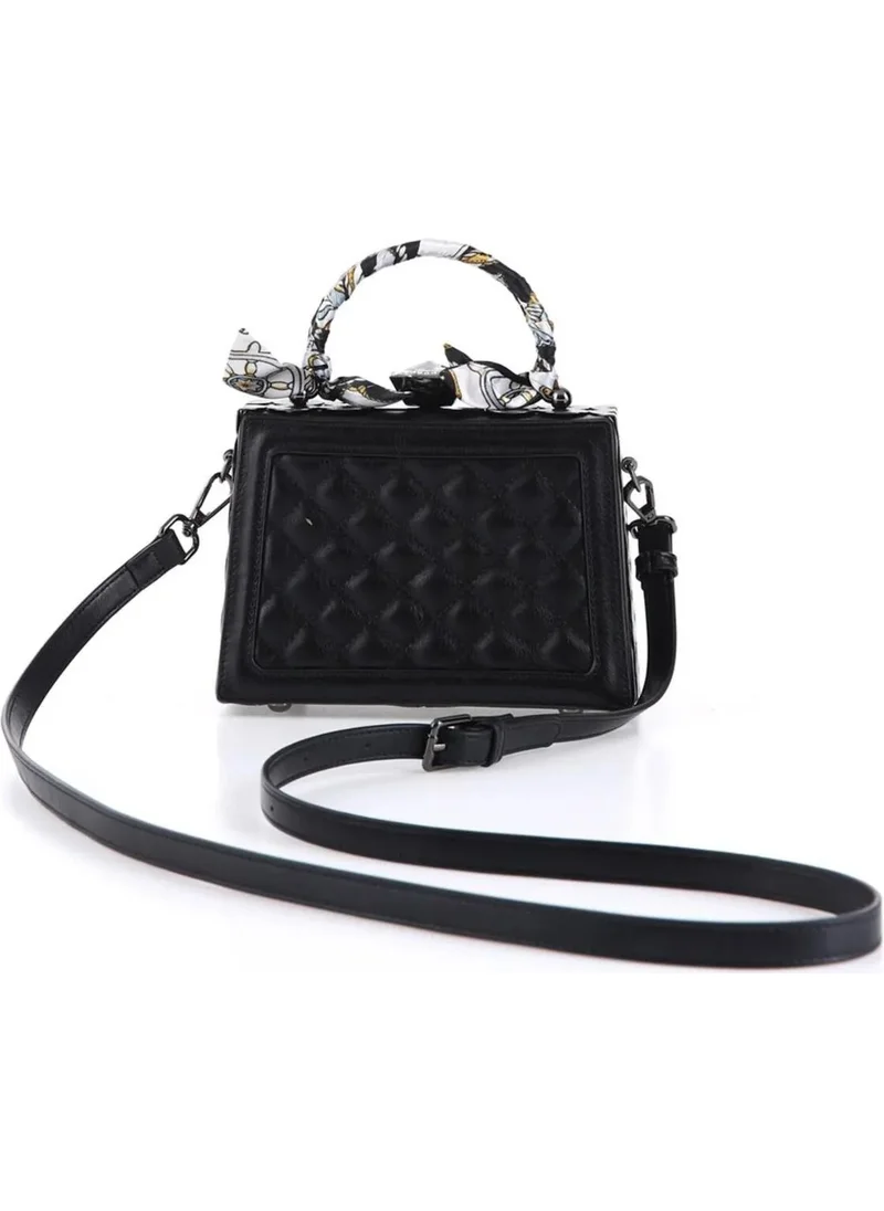 ايلاتي Women's Shoulder Strap Stone Evening Dress Daily Hand Bag Black 17131