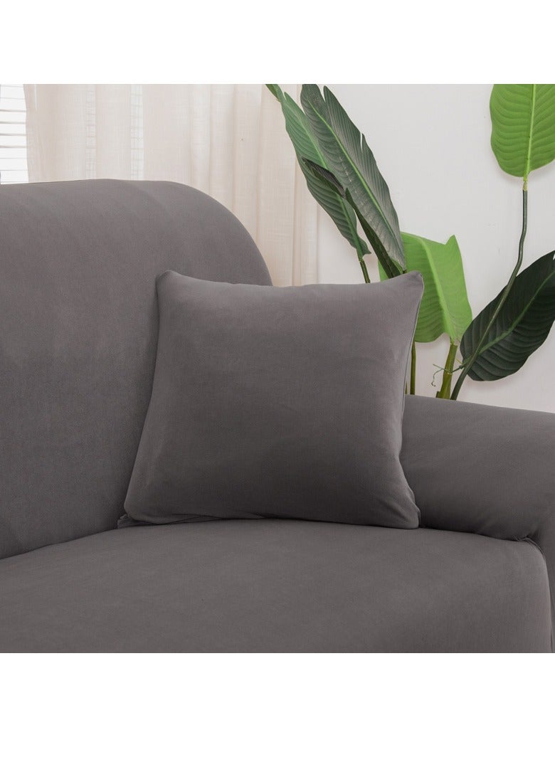 DUNISO Sofa cover, elastic sofa protective cover, anti slip furniture cover, anti fouling and wear resistant, suitable for all seasons, suitable for three seater sofas, 190 to 230cm，grey - Image 4