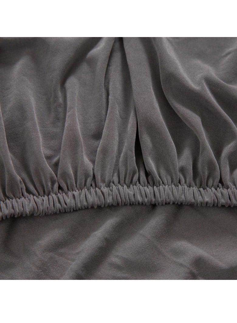 DUNISO Sofa cover, elastic sofa protective cover, anti slip furniture cover, anti fouling and wear resistant, suitable for all seasons, suitable for three seater sofas, 190 to 230cm，grey - Image 5