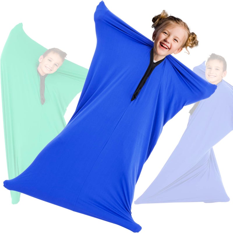 OUTREE Sensory Sock for Kids Small35 Years3927Good for Height29 36Full Body Sock Provides Deep Pressure Input Sensory Toys for Autistic Children with A Carrying BagBlue