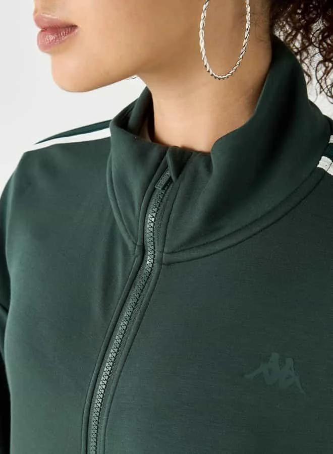 كابا سويت شيرت بأكمام طويلة وجيوب وشعار من كابا