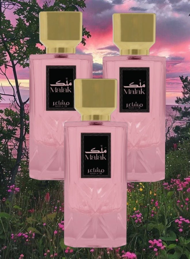 مشاعر 3 قطع عطر ملك 100مل - Image 1